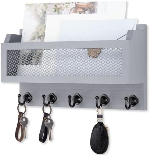 Nekon Mail and Key Holder for Wall Decorative, 11 Inch Mail Holder by NekonDesign
