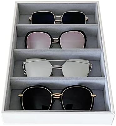 Premium Quality Sunglasses Tray Organizer Display PU Leather Exterior Soft - Image 2