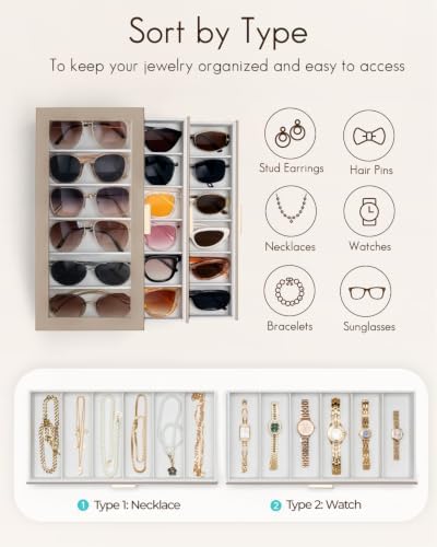 VLANDO 18-Slot Sunglasses Organizer Case - Image 4