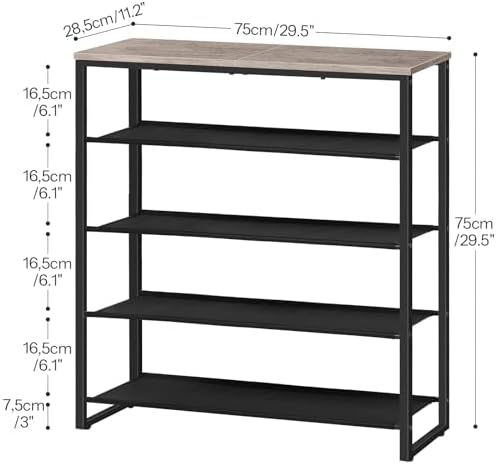 HOOBRO Shoe Rack, 5 Tier Shoe Storage Organizer - Image 2