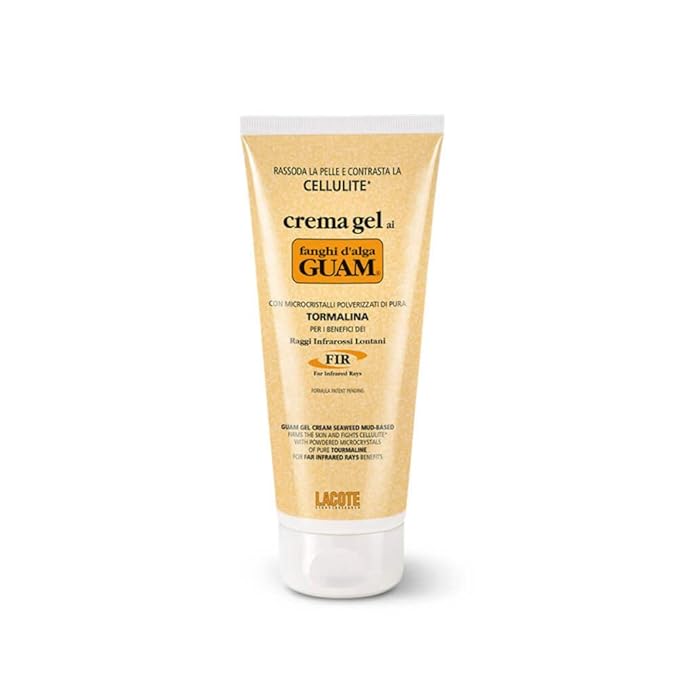 Guam Classic Strengthening Gel Mud Cream against Cellulite With Tourmaline and Far Infrared Rays (FIR Formula), After Care for Body Wraps to Prolong the Effect, 200 ML