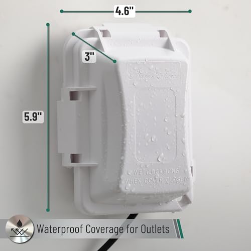 Bates Choice Weatherproof Electrical Outlet Cover, 120 Volts AC, Compatible - Image 4