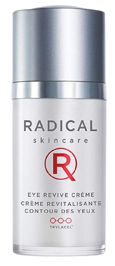 Radical Skincare Eye Revive Creme - 4 in1 Anti-Aging Solution Combats Wrinkles, Dark Circles, Puffiness, & Fine Lines - For All Skin Types Including Sensitive Skin - Paraben Free (0.5 Fl Oz, 2 Pack)