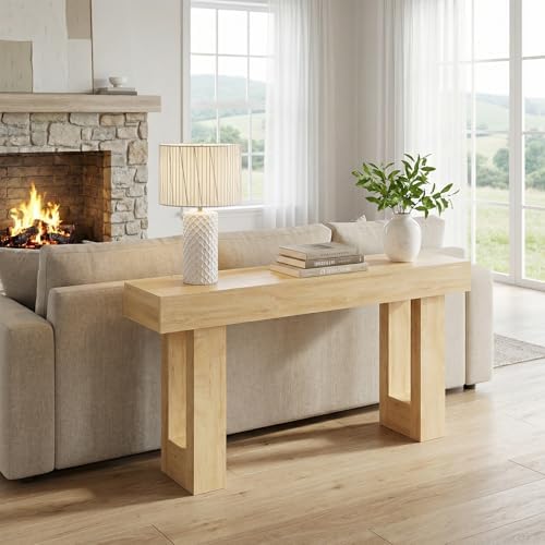 DUMOS 63" Long Narrow Farmhouse Console Table - Image 6