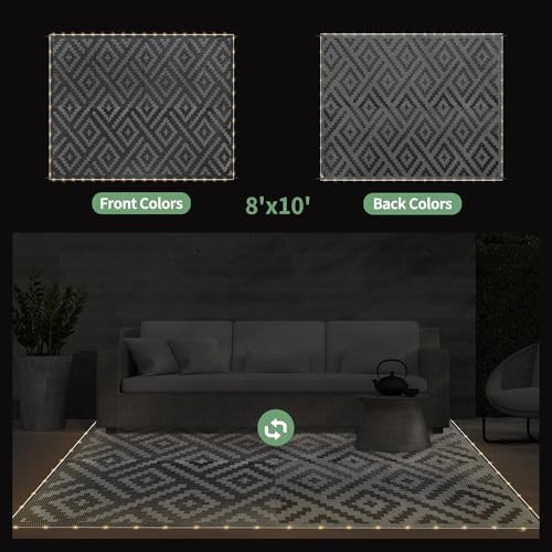 GENIMO Outdoor Rug, Waterproof Plastic Rugs - Image 6