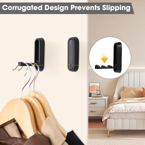 Foldable Wall Hook, 4 Pack, Screw Mounted, Heavy Duty Coat Hooks - Image 5