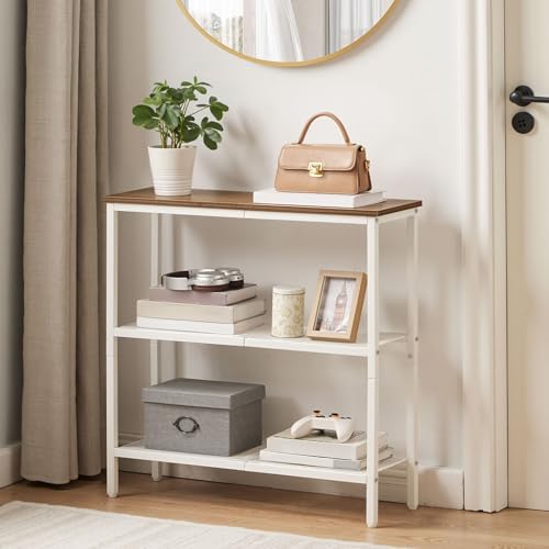 HOOBRO 29.5" Narrow Console Table, 3 Tier Entryway Table, Thin Sofa Table - Image 2