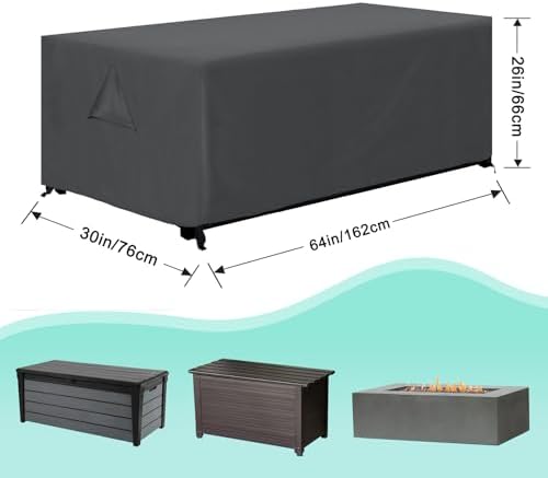 ABCCANOPY Outdoor Deck Box Cover 64x30x26 Inch, Waterproof - Image 2