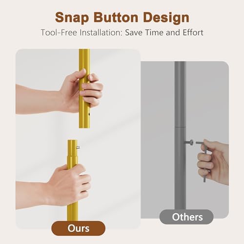 Hoctieon Gold Console Table, 3 Tier Entryway Table, Hallway Table, Narrow Sofa - Image 6