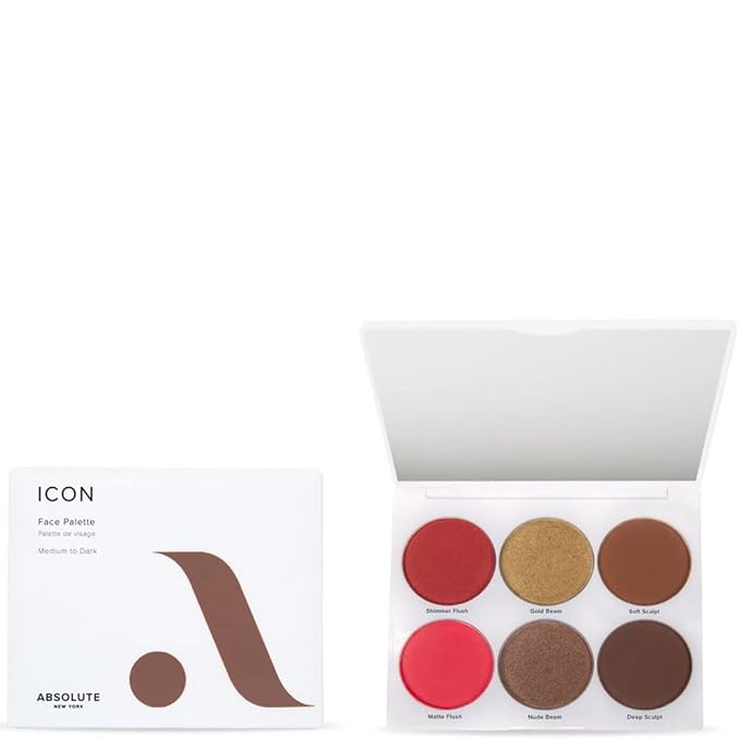 Absolute New York ICON Face Palette (Medium to Dark)