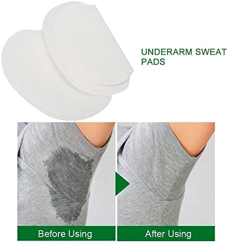 for Under Breasts, Disposable Underarm Sweat Absorbent Pads Unisex Cotton Armpit Sweat Guard (10PCS)