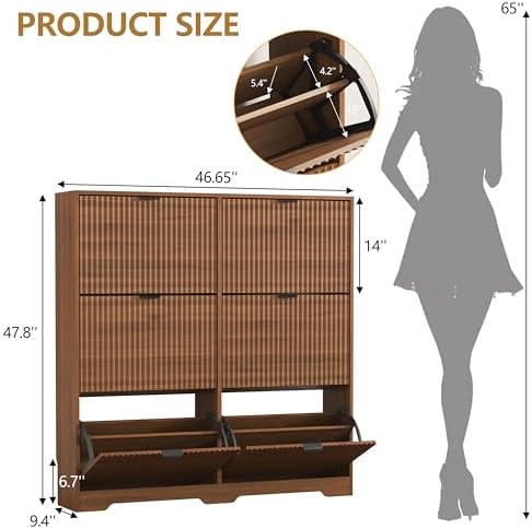 HUANLEGO Shoe Cabinet Storage for Entryway - Image 2