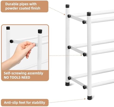 STORAGE MANIAC Expandable Shoe Rack - Image 6