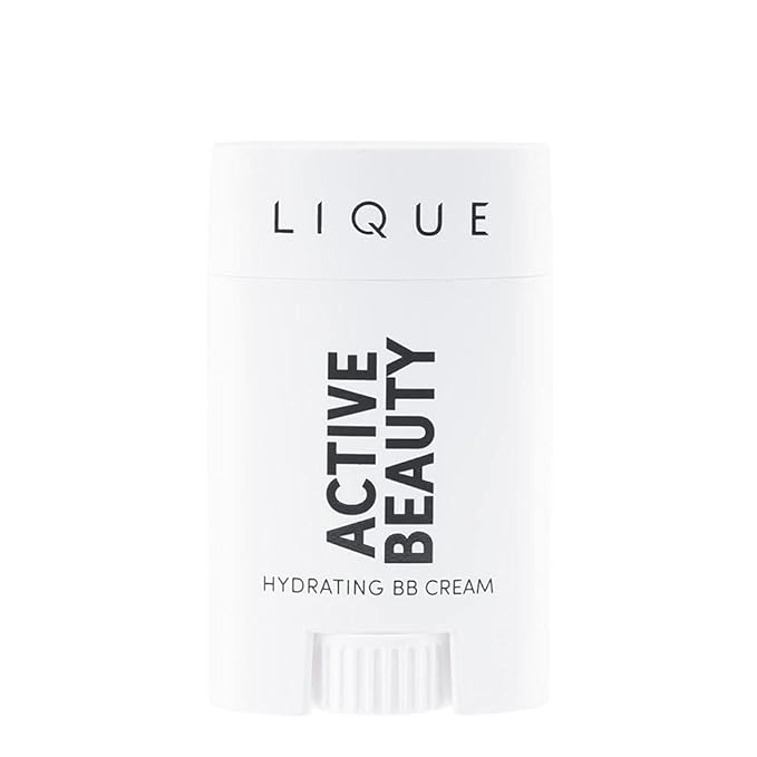 LIQUE Active Don't Sweat It Light-Coverage BB Cream Stick, Revitalize & Brighten Skin While Smoothing Fine Lines & Reducing Redness, Dewy Finish, Vegan Formula, Rich, 0.71 Oz.