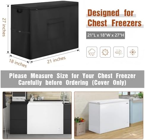 2.0 Cu.Ft Chest Freezer Cover for Outside - Image 2