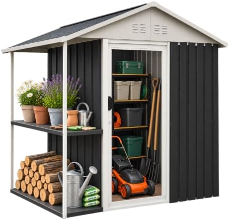 6x4 FT Outdoor Storage Shed by YorFix