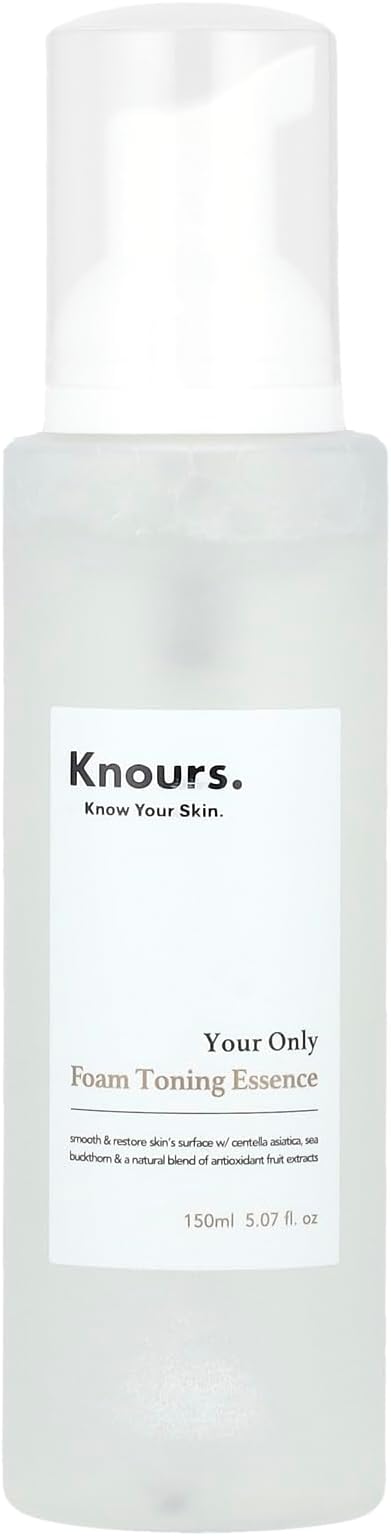 Knours. Soothing & Antioxidant Toner Essence, Rose Water Centella Asiatica Fruit Extracts Clean Beauty (150ml 5.0 fl. Oz.)