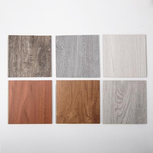 Art3d Wood Textured Click-Lock SPC Floor Tiles, 6 Color Samples - Image 2
