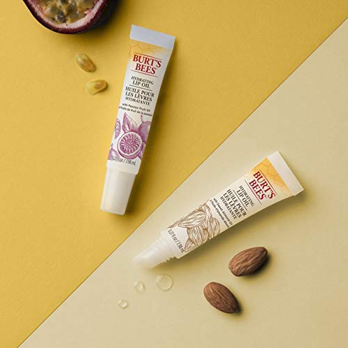 Burt's Bees 100% Natural Hydrating Lip Oil with Passion Fruit Oil, 1 Tube (Pack of 4)