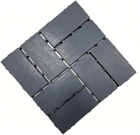 44 Pack Plastic Interlocking Deck Tiles, 12 x 12 Inch Waterproof Outdoor Floor - Image 3