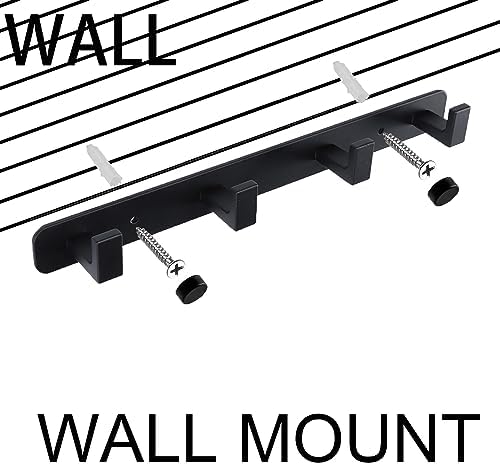 Coat Rack, Heavy Duty Stainless Steel 4 Tri Coat Hook Hanger, Wall Mounted - Image 6
