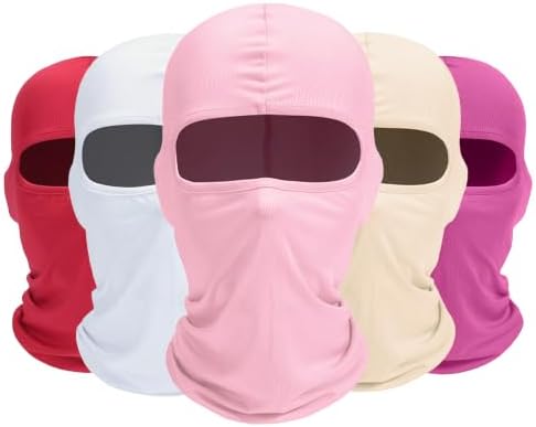 ROXUN Balaclava Ski Mask, 5 Pack Neck Gaiter Motorcycle Summer Cooling by Roxun