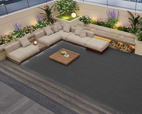 PrimeZone 36 PCS Plastic Interlocking Patio Deck Tiles Outdoor All Weather - Image 5