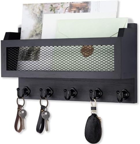 Nekon Mail and Key Holder for Wall Decorative, 11 Inch Mail Holder by NekonDesign