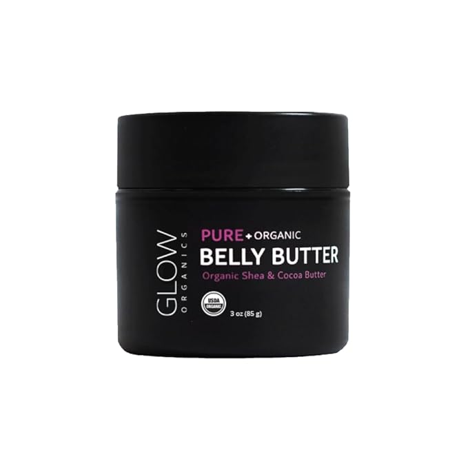 Belly Butter for Pregnancy, 100% Organic Stretch Mark Cream, Maternity Skincare for Itchy Skin & Scars, Safe Daily Ritual for Moms, 3.8oz