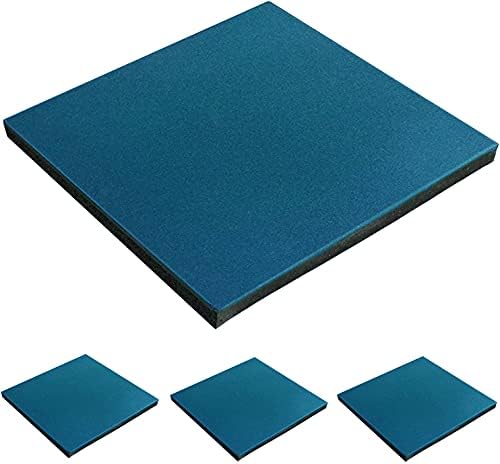 MYOYAY 4 Pack Interlocking Tiles 20"x20"x1" Heavy Duty Rubber Tile Green by MYOYAY