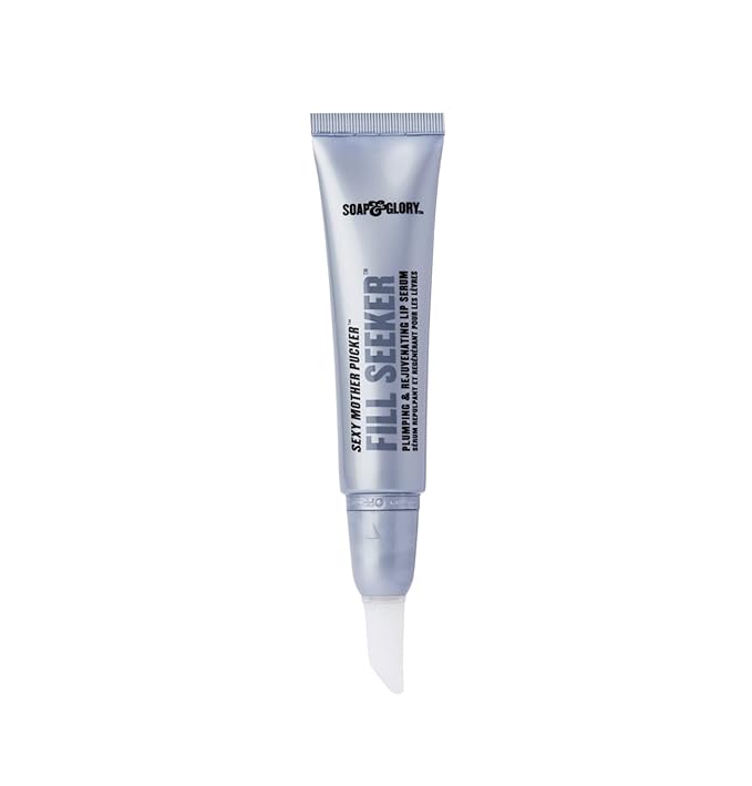 Soap & Glory Sexy Mother Pucker Fill Seeker Lip Plumper Gloss - Plumping Lip Gloss for Smooth & Moisturized Lips - Rejuvenating Lip Serum with Long-Lasting Hydration (0.5 fl oz)