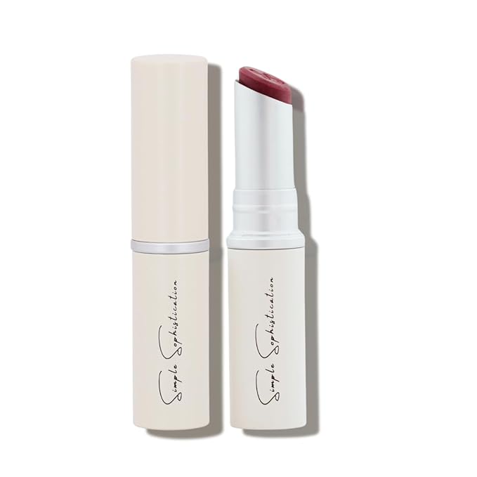 Natural Lip Balm - 100% Grass-fed Beef Tallow, Argan Oil, CoQ10, Astaxanthin, Hyaluronic Acid - Moisturizing, Organic - Made in USA (Cool Rose)