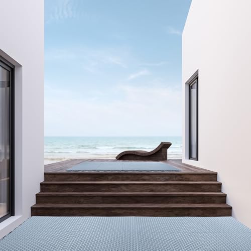 Huwena 100 Pack Drainage Mats Interlocking Tiles 10" x 10" Rubber Floor Tiles - Image 6