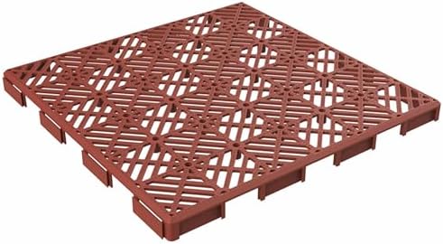 Deck Tiles - 30-Pack Polypropylene Interlocking Patio Tiles ? Outdoor Flooring by PureGarden