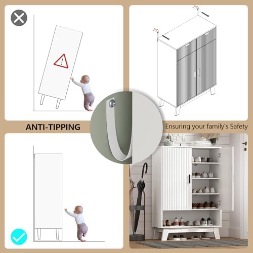 HUANLEGO Shoe Cabinet Storage for Entryway - Image 6