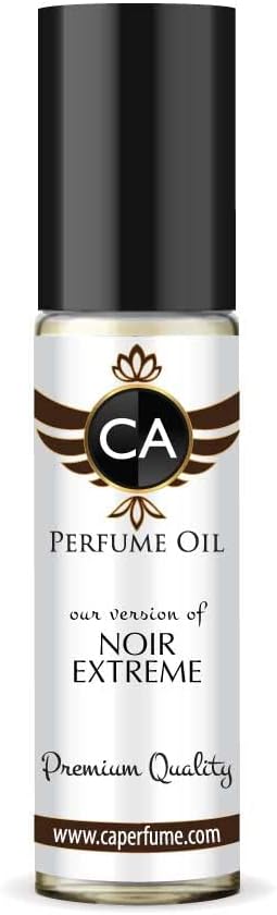 CA Perfume Impression of Noir Extreme For Men Fragrance Body Oil Roll-On 0.3 Fl Oz/10ml