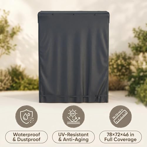Outdoor Storage Shed Cover 72"x46"x78" - Image 4