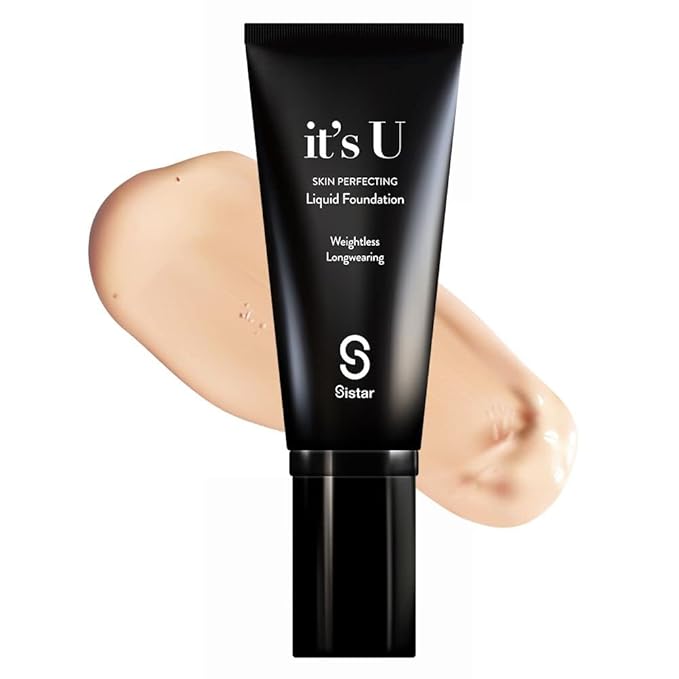 Sistar it's U Skin Perfecting Liquid Foundation Medium Coverage Buildable Weightless Longwearing Blendable 35 g / 1.23 oz. (Fair)