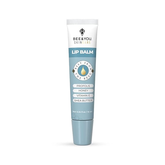 Bee and You Ultra Conditioning, 100% Natural, Moisturizing Lip Balm, Chapstick, Chapped Lips Treatment Severe, Beeswax, Propolis Extract, Raw Honey, Vitamin E, Shea Butter, 10ML