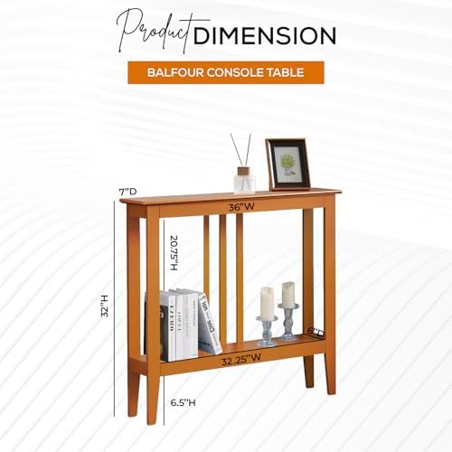 Kings Brand Narrow Console Table w/Storage Shelf - Image 2