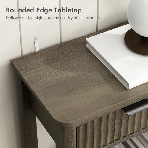 HOKYHOKY Set of 2 Fluted Console Table - Image 5