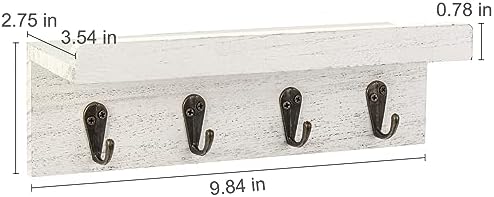Key Holder Wall Mount, Farmhouse Wall Shelf - Image 6
