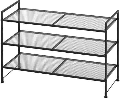 Simple Houseware 3-Tier Stackable Mesh Shoe Rack by SimpleHouseware