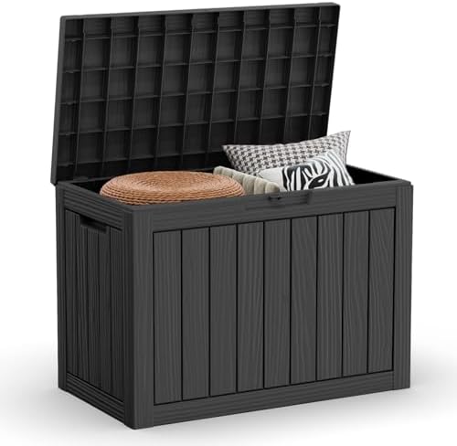 LAUSAINT HOME 45 Gallon Resin Deck Box, Package Delivery Box by LAUSAINTHOME