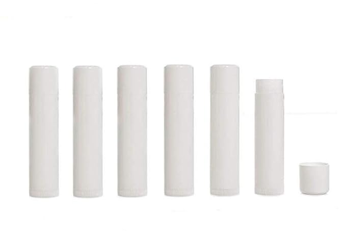 50PCS 5ml Empty Refill White Plastic Lip Gloss Balm LipStick Tubes Sample Packing Vials Holder Bottles DIY Beauty Tool