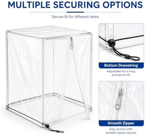 Custom Fit Clear PVC Dust Cover, Made to Measure Size, Waterproof & Dustproof - Image 4