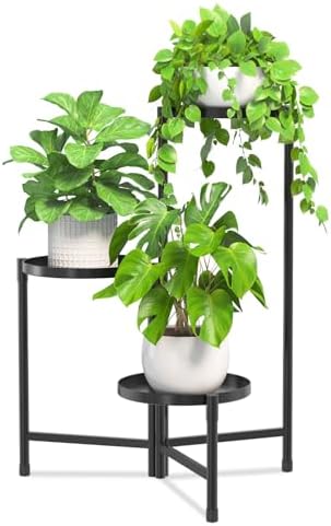 iDavosic.ly 3 Tier Large Plant Stand Indoor Outdoor, 10 In Wide Tray by iDavosicly