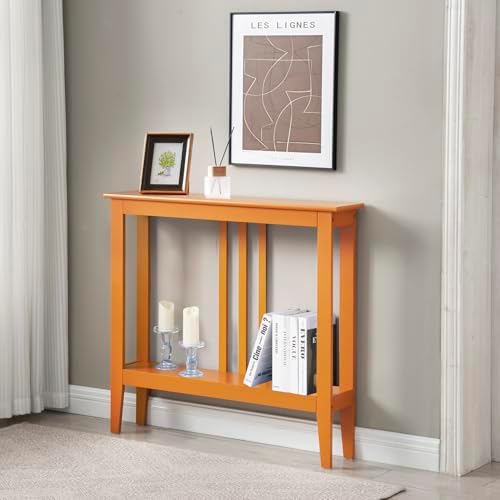 Kings Brand Narrow Console Table w/Storage Shelf by KingsBrandFurniture