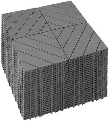 108 PCS Plastic Interlocking Deck Patio Tiles by Mapleyard