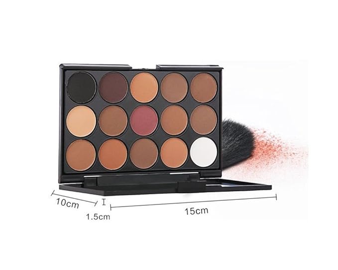 15 Colors Eyeshadow Makeup Palette Cosmetic Contouring Kit - Perfect for Professional and Daily Use